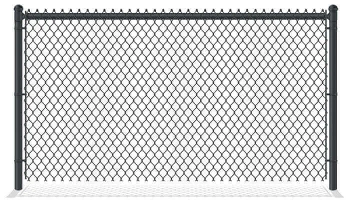 Black PVC-Coated Chain Link Fence