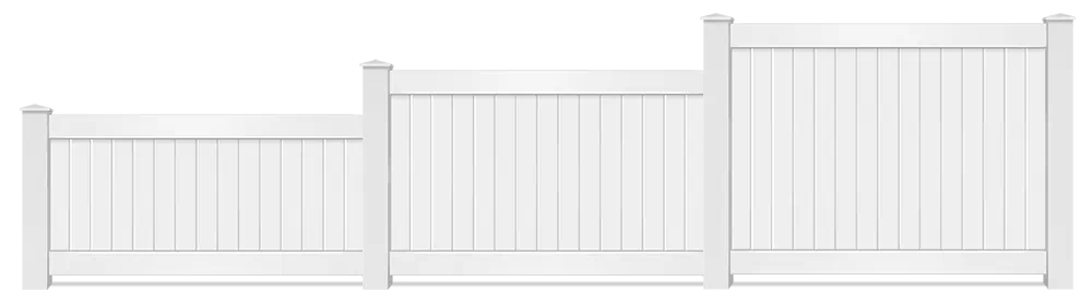 Residential Vinyl fence height options