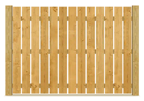 Spaced Picket wood fence